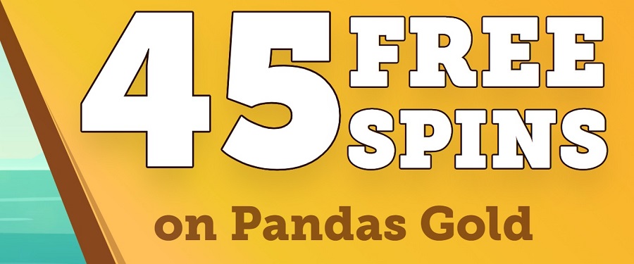 45 FREE SLOTS SPINS on Pandas Gold! No deposit required casino bonus! Win real money!