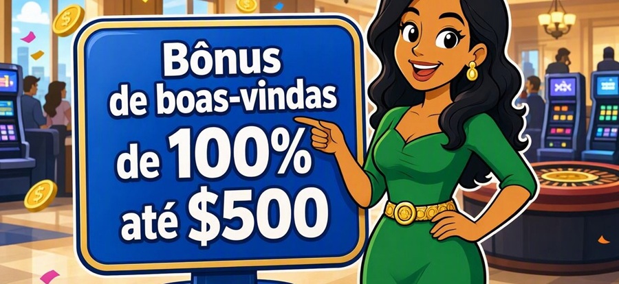 Bônus de boas-vindas de 100% até $500